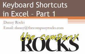 PDF - Excel Keyboard Shortcuts