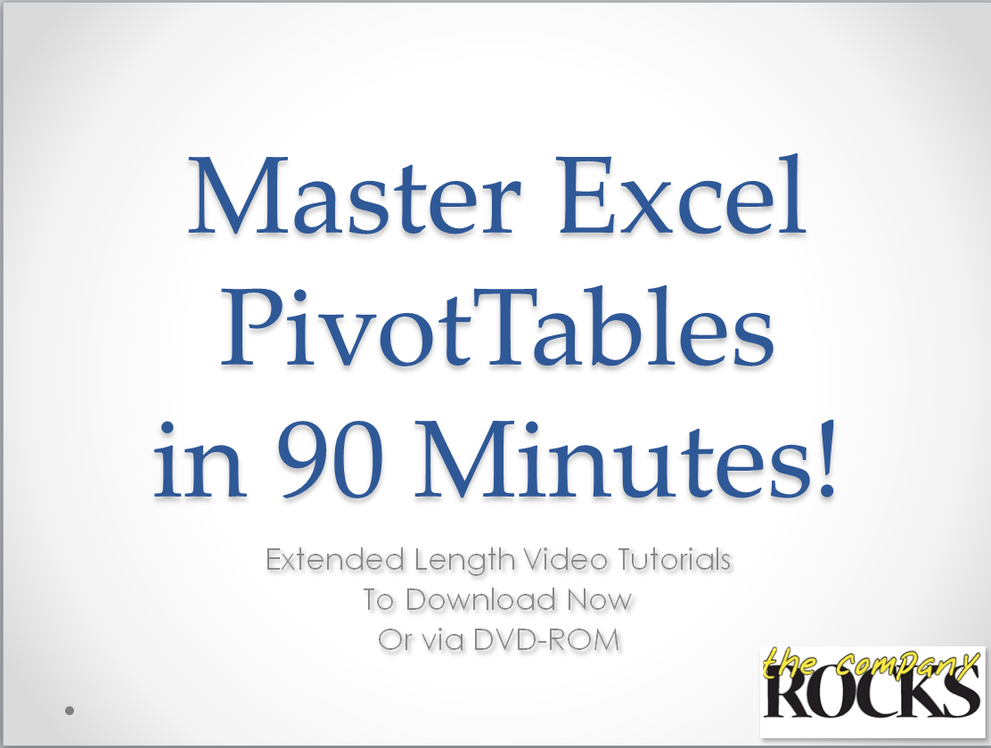 Master Excel Pivot Tables in 90 Minutes