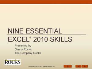 9 Essential Skills for Excel 2010