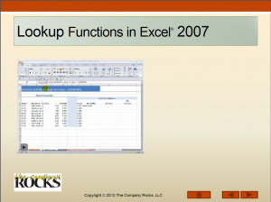 Video Lesson - Lookup Functions in Excel 2007